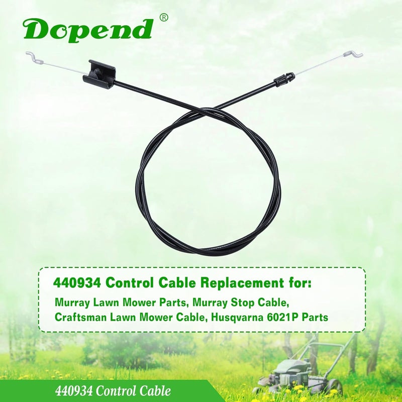 Dopend 532440934 440934 Control Cable for Murray Lawn Mower Parts, Husqvarna 6012p Parts, Craftsman, AYP, Poulan Walk Behind Lawn Mower, Replaces 440934 Zone Control Cable - Image 2
